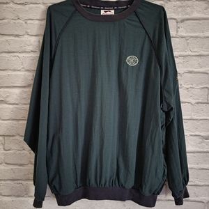 Vintage 90s Salzenger Golf Pull Over Size XL Green blue